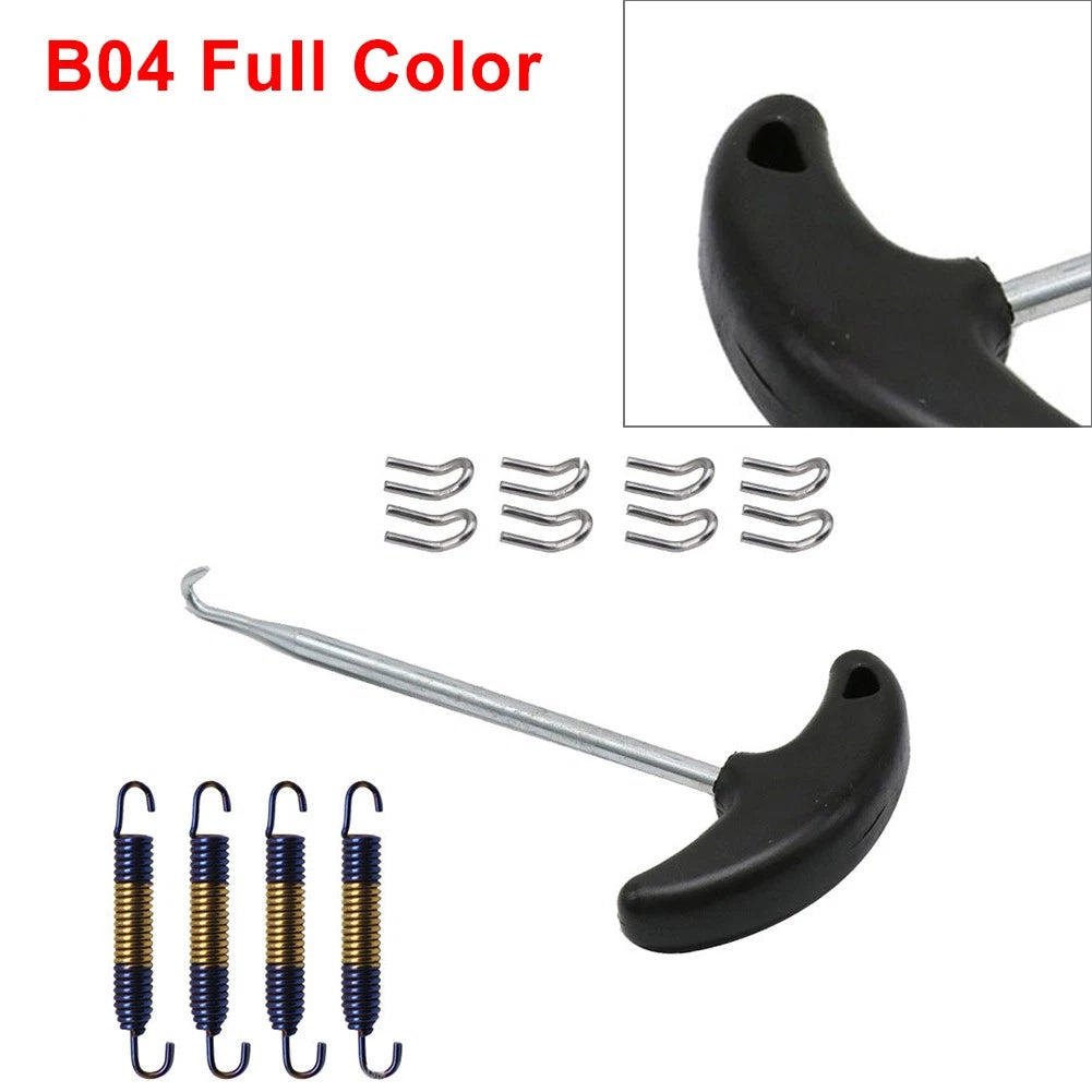 Motorcycle Exhaust Pipe Muffler Mounting Springs Hooks Link Stainless Steel New