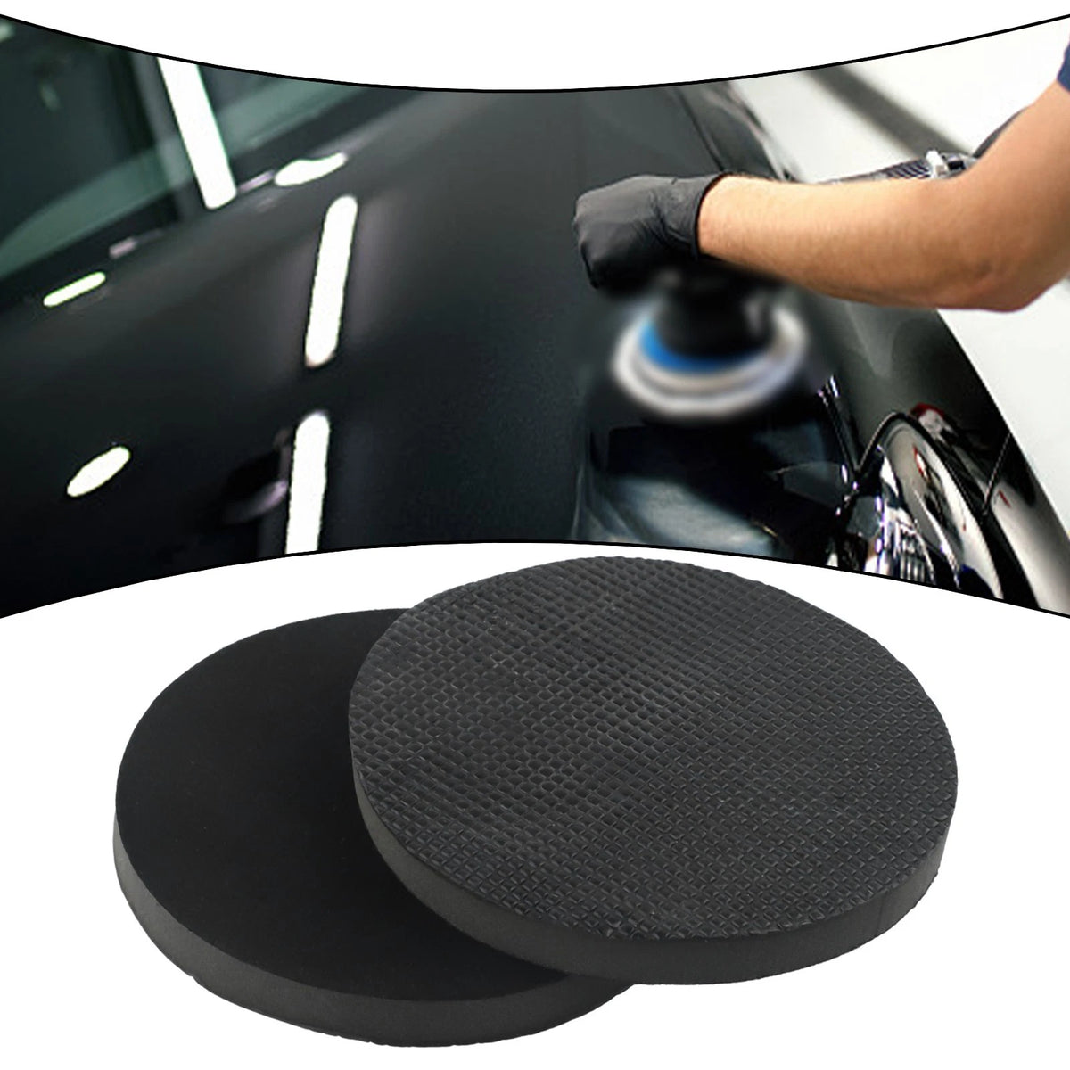 2-Pack Clay Bar Polish Disc Pad for Auto Care Wash Detailing
