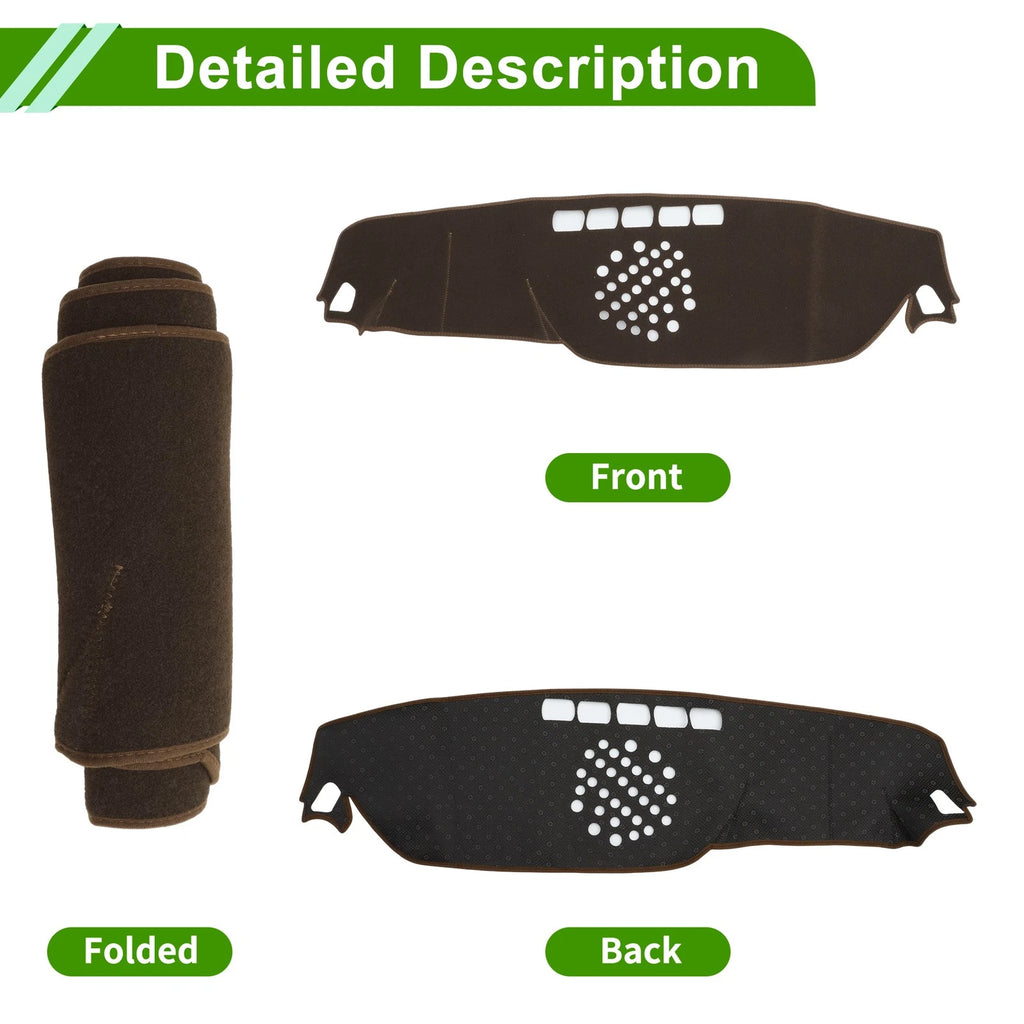 Dashboard Cover for Mercedes-Benz E-Class (2017–2021) Brown Polyester