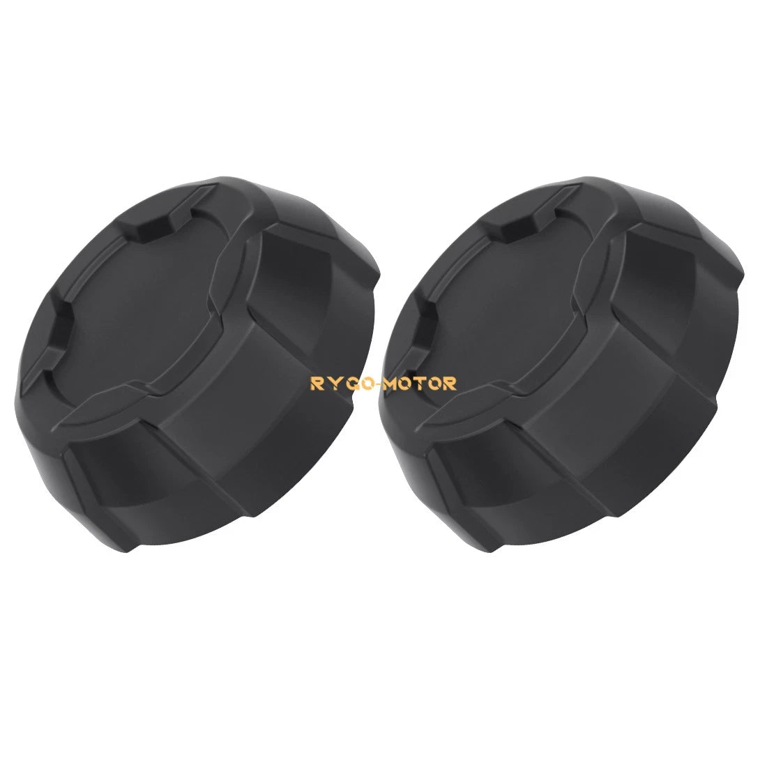 2pcs Matte Black Rim Caps for Polaris Ranger 570 Crew (2022–2025) #1524066-458