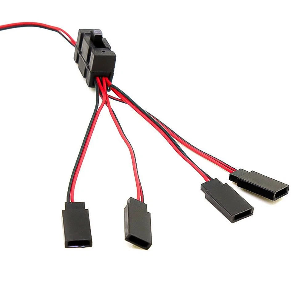 1/10 RC Crawler 4-Way LED Cable Switch Y Wire for TRX-4 SCX10 (2017–2023)