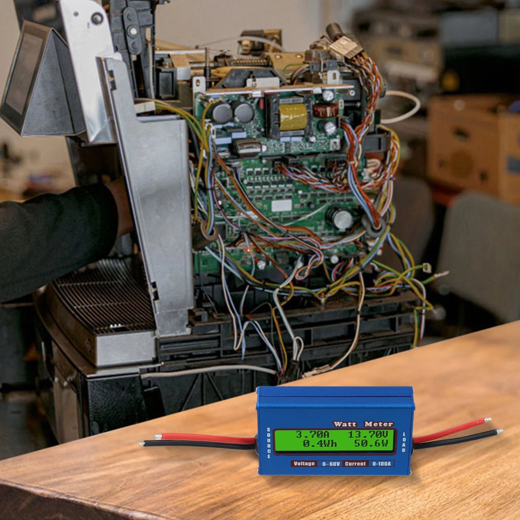 12V 24V Solar Wind Analyzer with Dual Line LCD Display for Power Testing