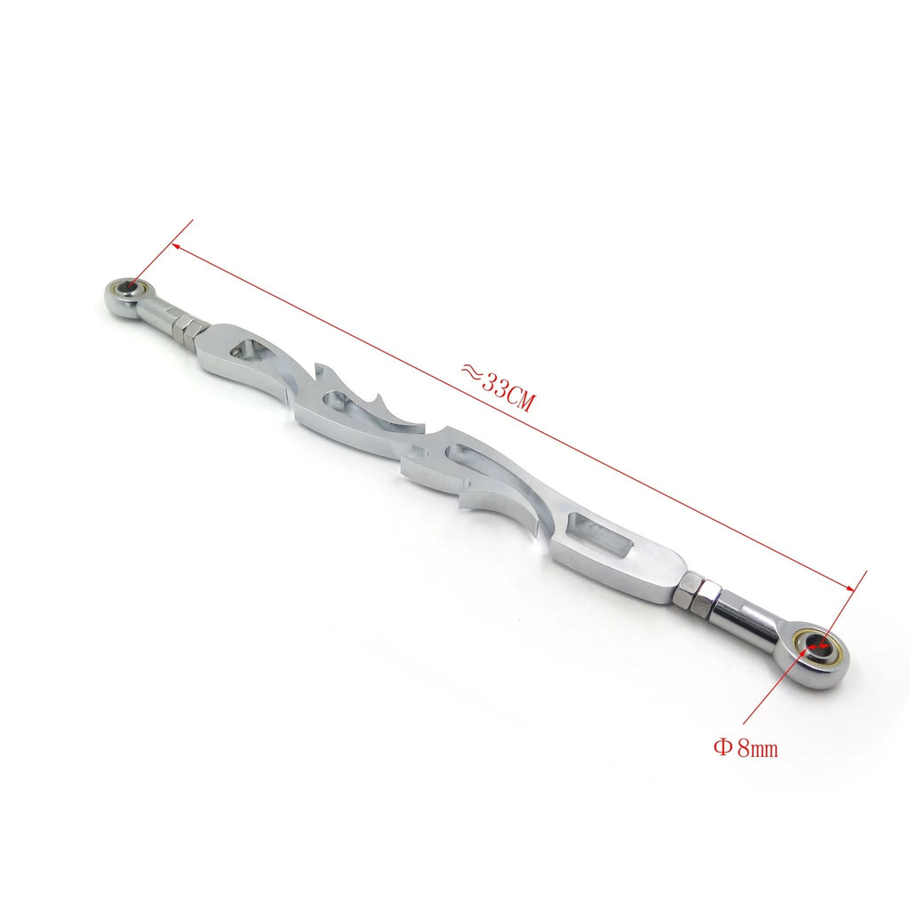 Chrome Flame Shift Linkage for Harley Softail Dyna Wide Glide (1991–2023)