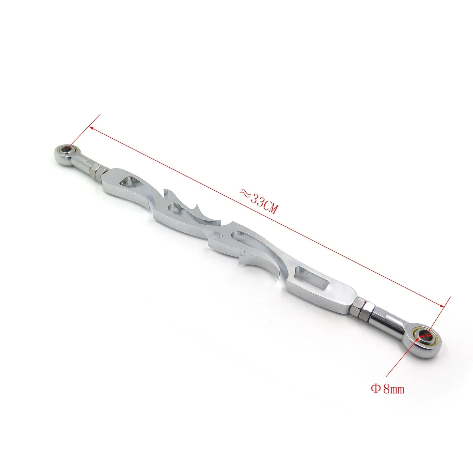Chrome Flame Shift Linkage for Harley Softail Dyna Wide Glide (1991–2023)