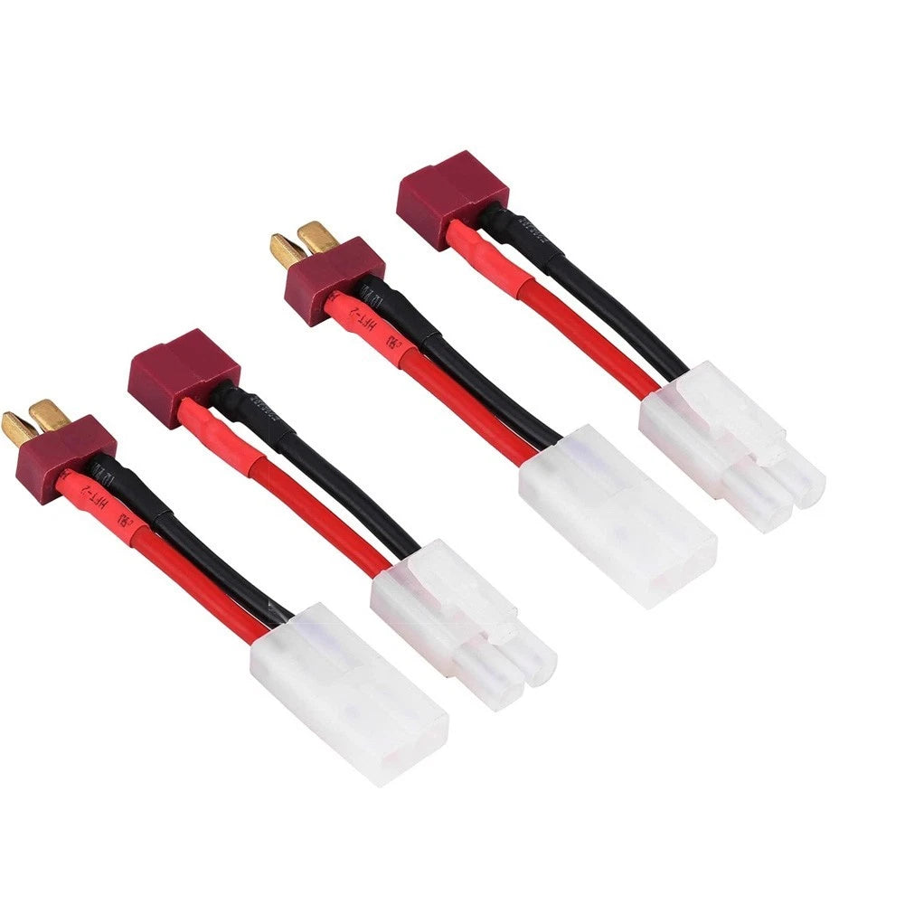 2X 14AWG Silicone Charging Cable with T Connector for Car Models 50mm