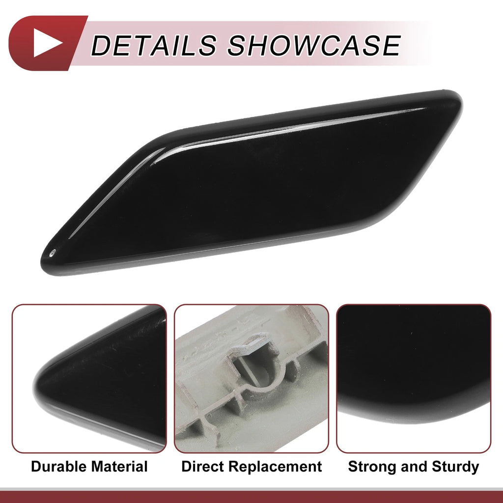 Front Left Washer Nozzle Cover Cap for Honda CR-V (2015–2017) 1 Pcs Black