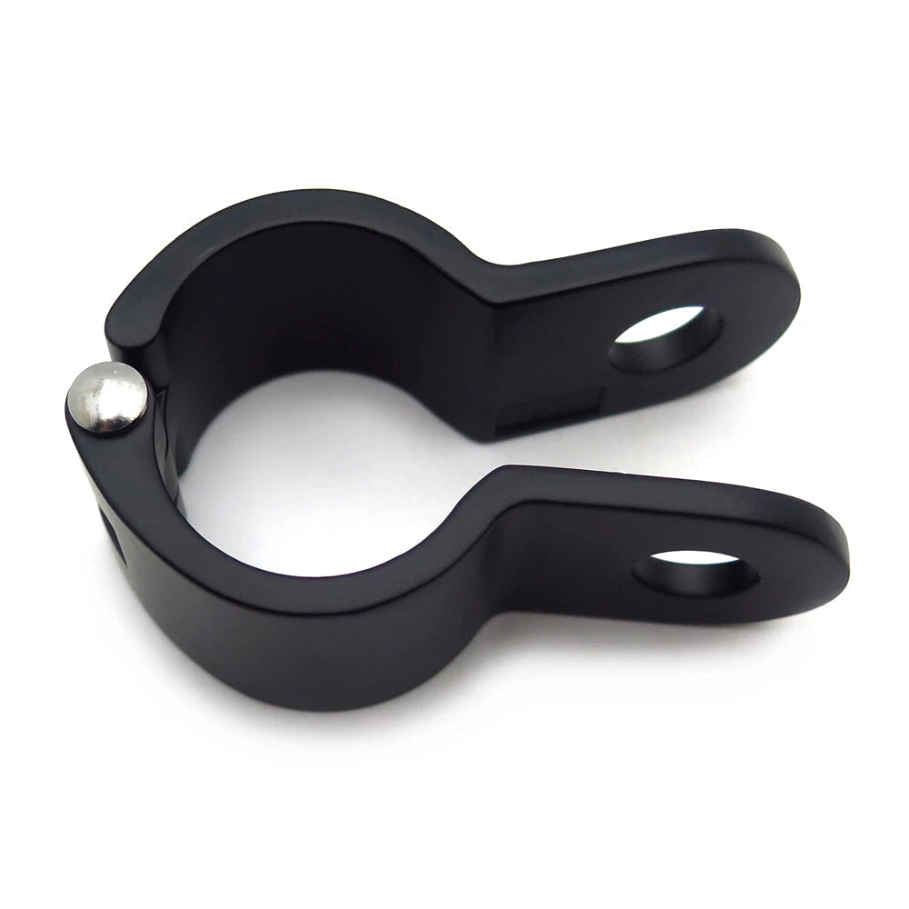 1x Black 1.25" Engine Guard Longhorn Footpeg Clamp for HTT