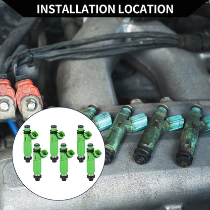Fuel Injector Replacement for Mitsubishi Montero 3.0L (1997–2003) 6 Pcs
