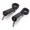 Black Gear Skull Foot Pegs for Harley (1.5")