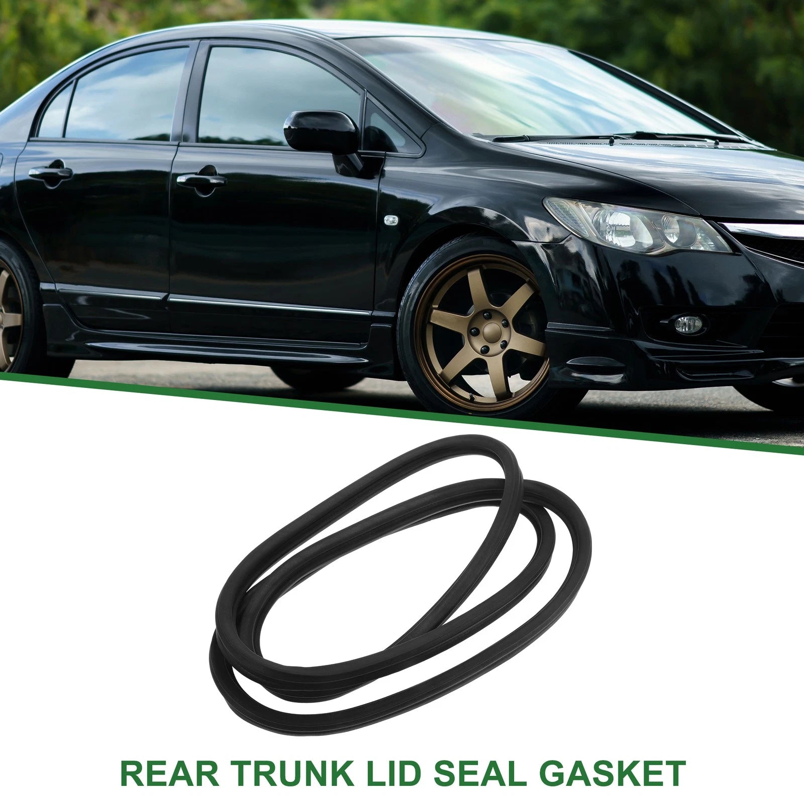 1pc Rear Trunk Weatherstrip Seal Strip Replacement for Honda Civic (2001–2005)