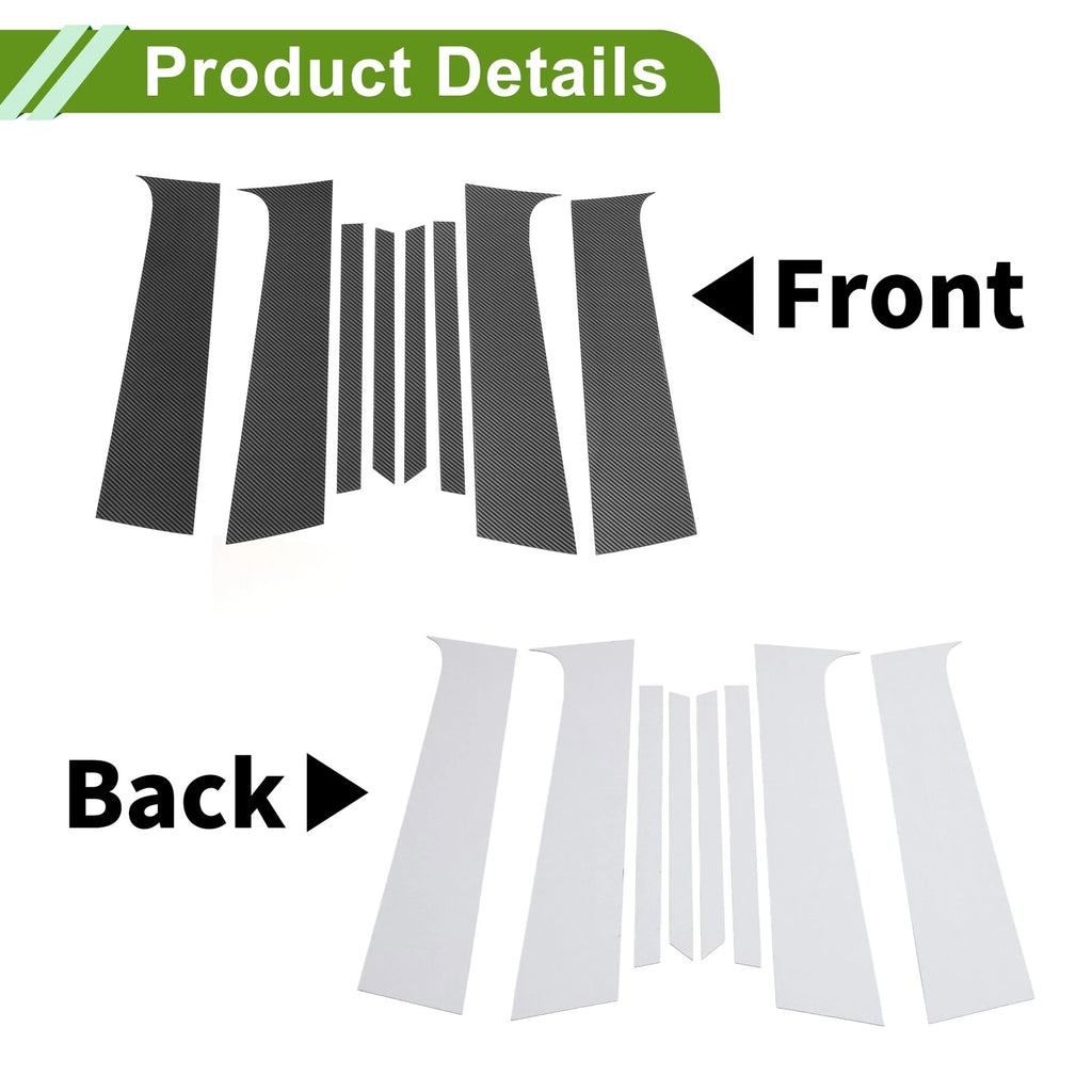 8 Pcs Pillar Window Trim Replacement for Chevy Trax (2015–2020)