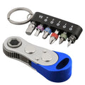 7pcs Ratchet Screwdriver Set with Adapter and Wrench Tool Kit