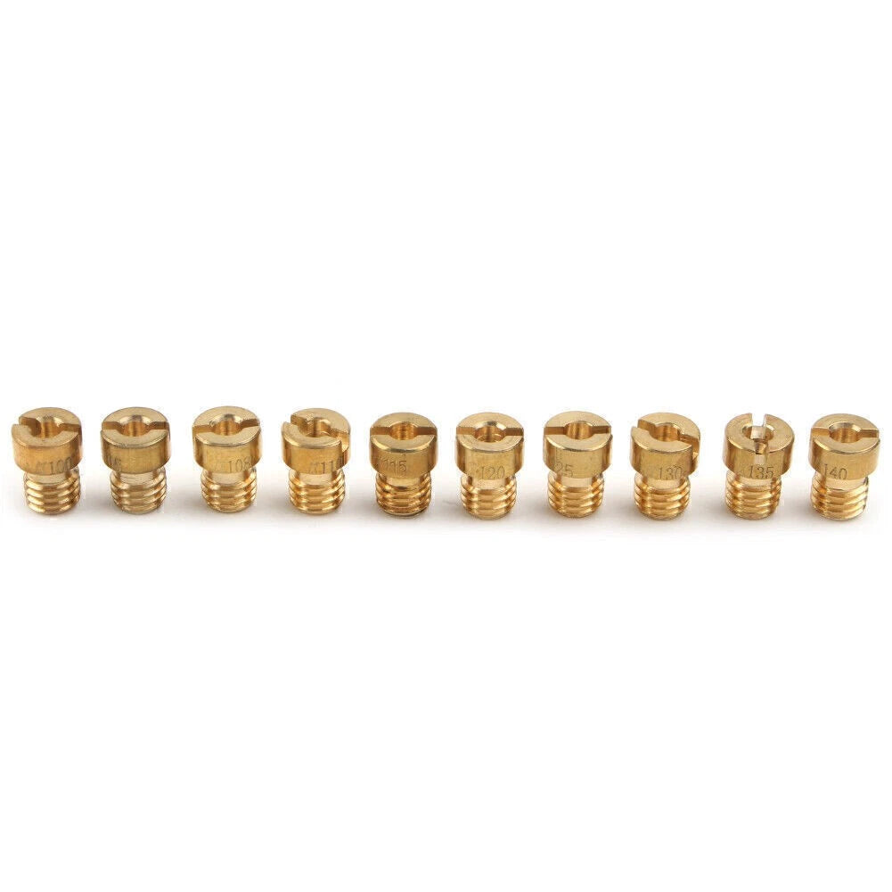 10PCS M5 Thread Main Jets Kit for Motorcycle (100-140 Size)