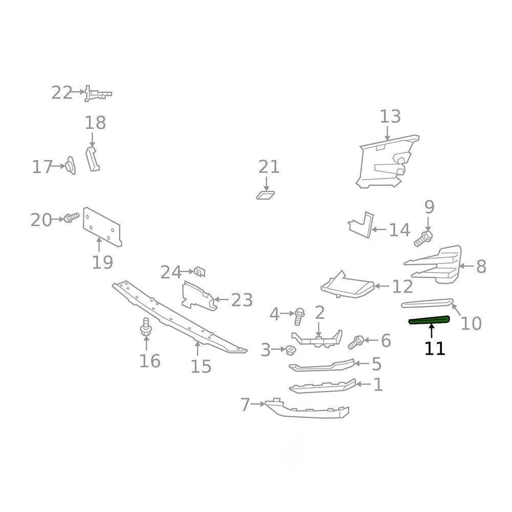 Fog Light Grille for Land Rover Range Rover Evoque (2020–2022)
