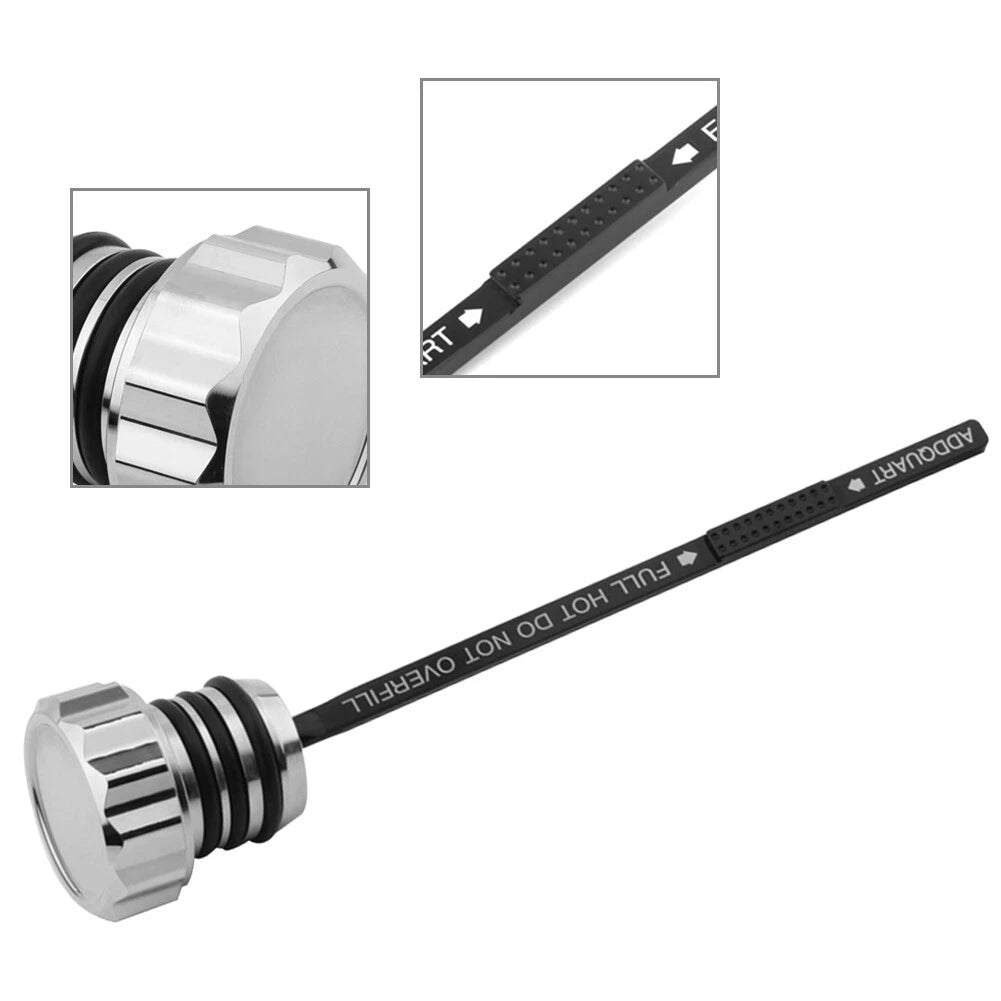 Chrome Oil Dipstick for Harley Touring FLH/T (2000–2006)