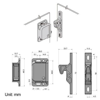 Drawer Latch for Cabinet Door - Easy Installation, Robust Safety Feature