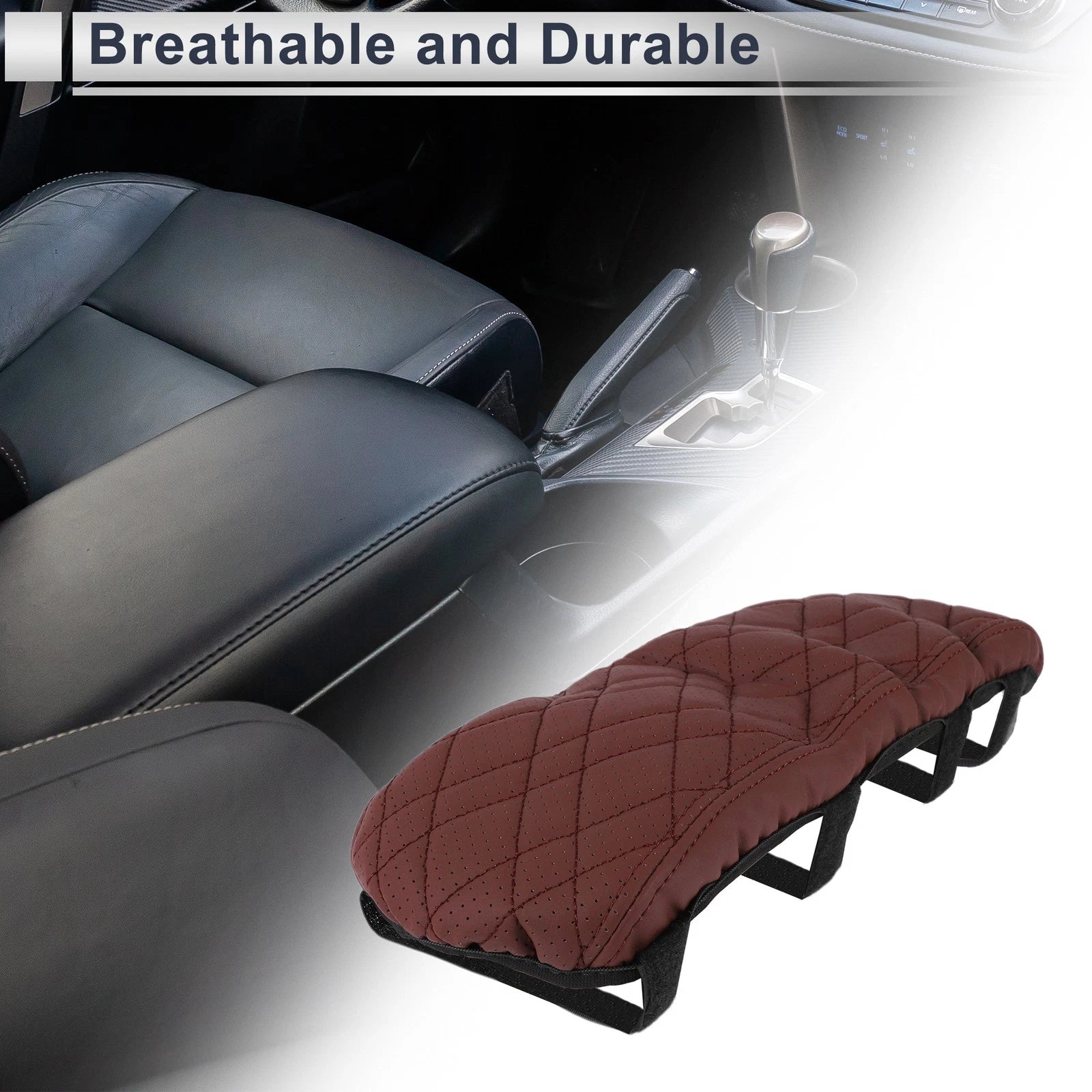 Car Center Console Cover Replacement for BMW X1 (2023–2024) Wine Red
