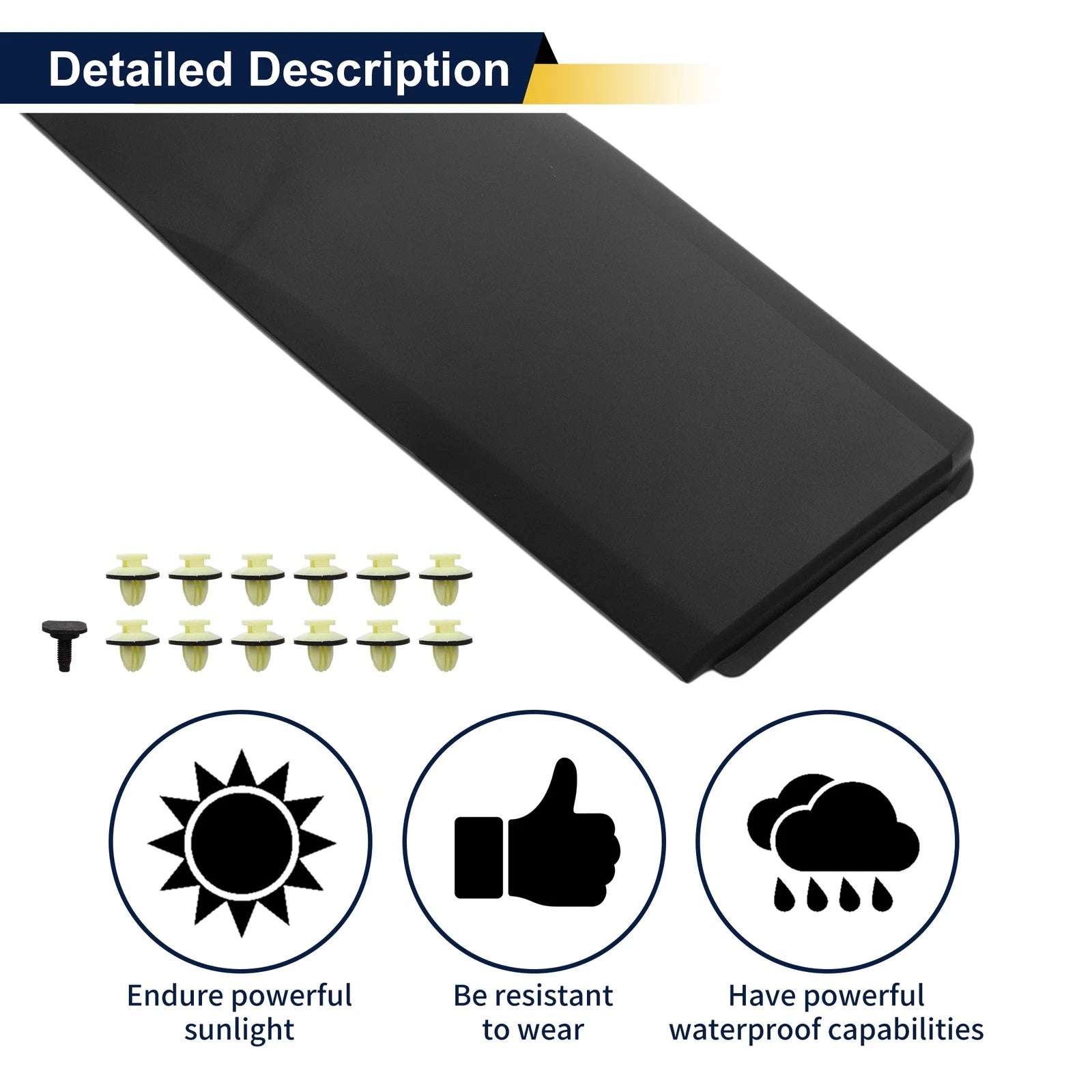 Lower Door Trim Garnish Replacement for Toyota C-HR (2018–2022)