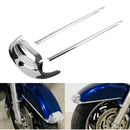 Front Mudguard Tip with Spear Trim Kit for Harley Road King Electra Glide (1994–2023)
