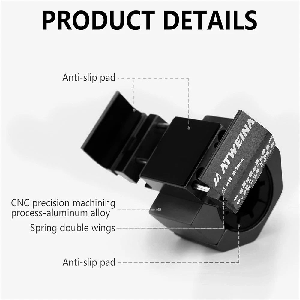 Handlebar Clamp for Motorcycle Scooter Bicycle Phone Holder (0.59-0.86 Inch)