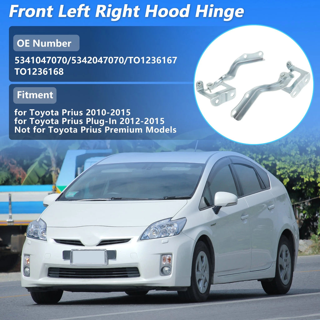 Front Left Right Hood Hinge Replacement for Toyota Prius (2010–2015)
