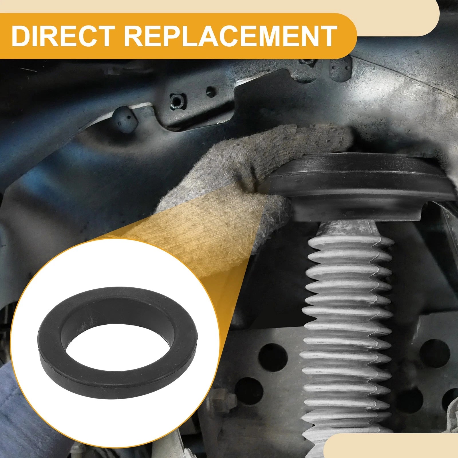 Lower Coil Spring Insulator Replacement for BMW 525i (1989–2007) Rubber