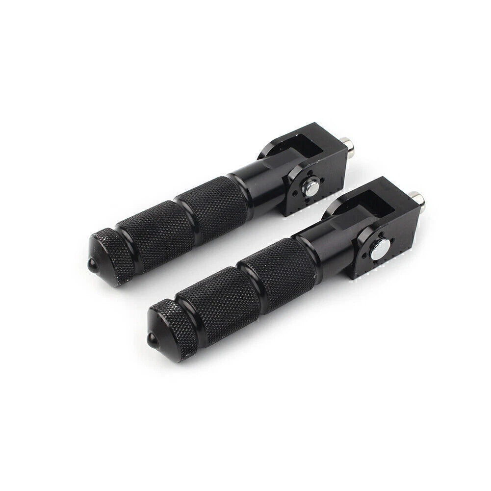 2X CNC Foldable Foot Pegs for Universal Motorcycle Bike Rear Pedals