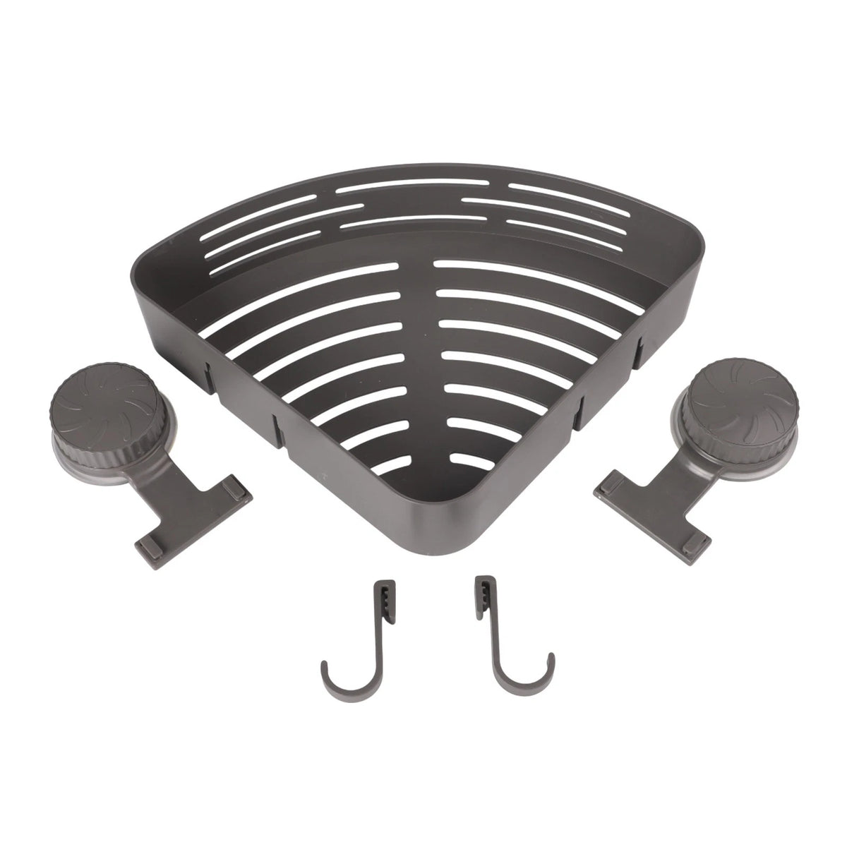Space Saving Corner Rack with Suction Cup for Maximum Storage Potential