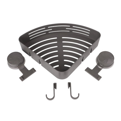 Space Saving Corner Rack with Suction Cup for Maximum Storage Potential