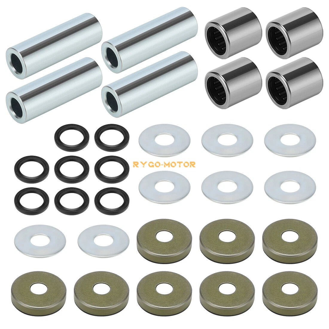 Front Lower A-Arm Bushing Shaft Seal Kit for Arctic Cat Kawasaki Suzuki 400 ATV (2000–2023)
