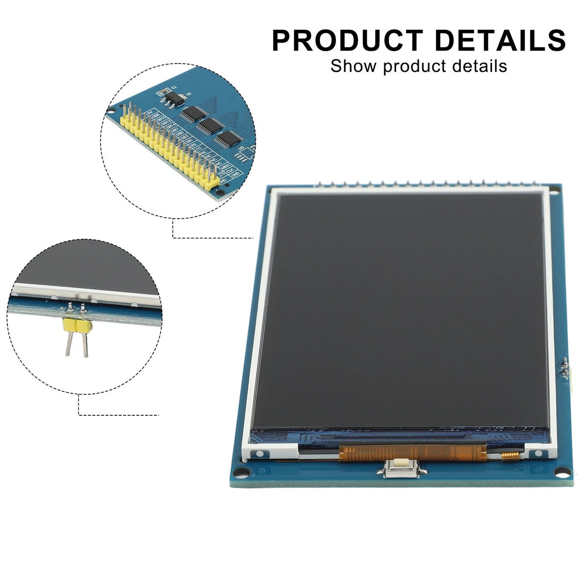 3.5 Inch IPS TFT LCD Module with Touch Screen for DIY Electronics