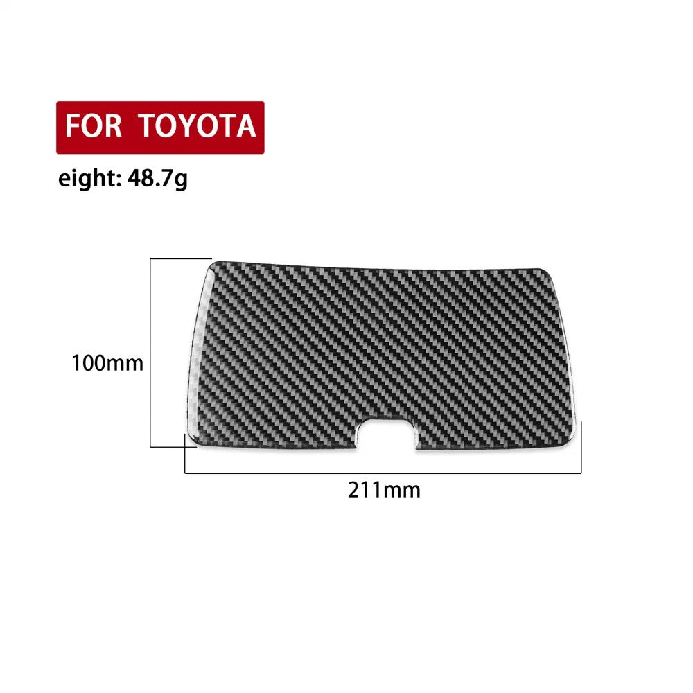 For 2000-2005 Toyota Celica Carbon Fiber Dash Storage Box Modified Cover Sticker