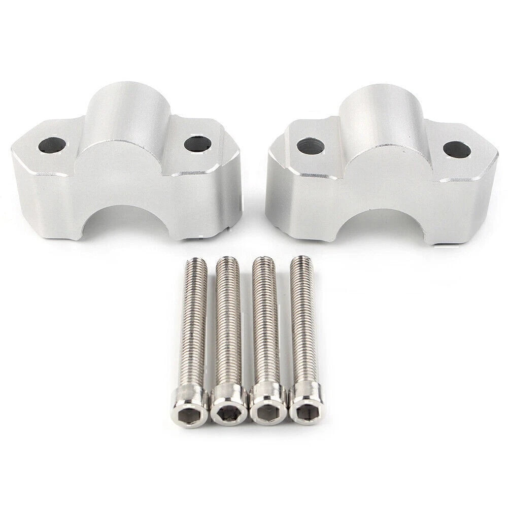 2X 22mm Handlebar Riser Mount Clamps for Kawasaki Versys 1000 (2015–2018)