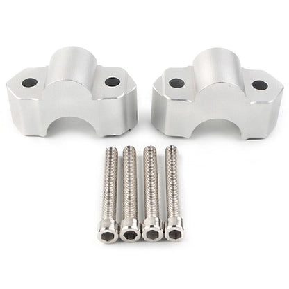 2X 22mm Handlebar Riser Mount Clamps for Kawasaki Versys 1000 (2015–2018)