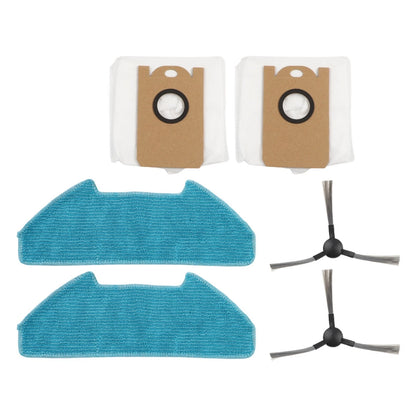 Replacement Cloth Dust Bags and Side Brush Kit for Redkey R10 Robot Vacuum