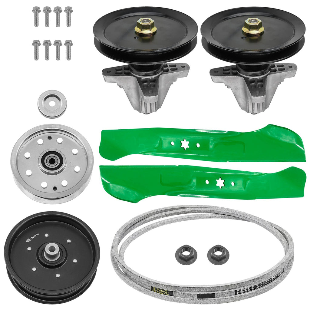 Spindle Pulley Blade and Belt Replacement for Cub Cadet RZT-L46 (2009–2013)