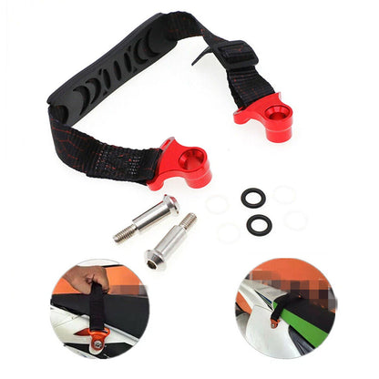 Motorcycle Dirt Bike Seat Rear Rescue Pull Strap Adjustable Sling Belt 280-515mm