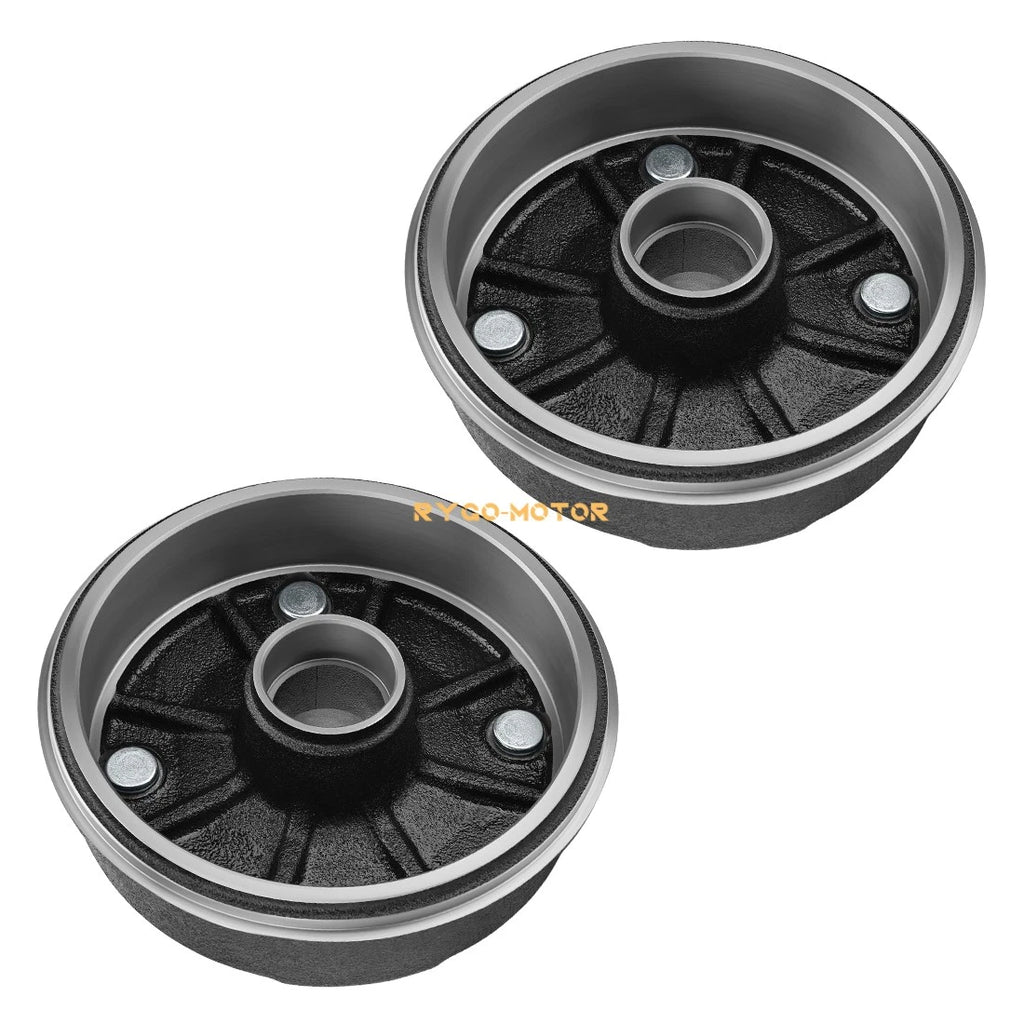 2X Front Brake Drum W/Bolts for Kawasaki Mule 500 550 (KAF300) 41038-1238