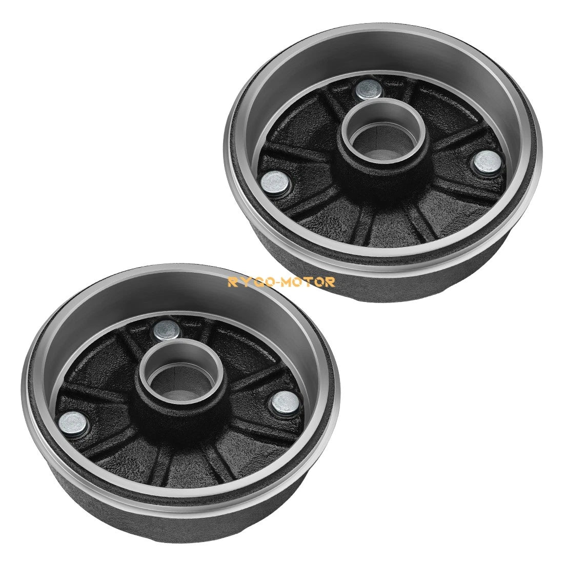 2X Front Brake Drum W/Bolts for Kawasaki Mule 500 550 (KAF300) 41038-1238