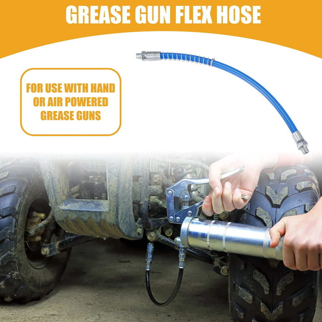 Universal Trailer Grease Gun Flex Hose Extension for 1/8 NPT (Blue)