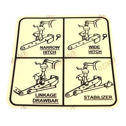 Linkage Setting Decal for David Brown 770 780 880 885 990 995 996 (1970–1990)