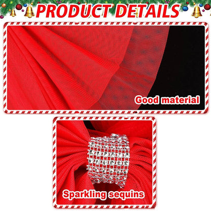 Full Door Bow Decoration Kit for Christmas (Deluxe Luxury Red)