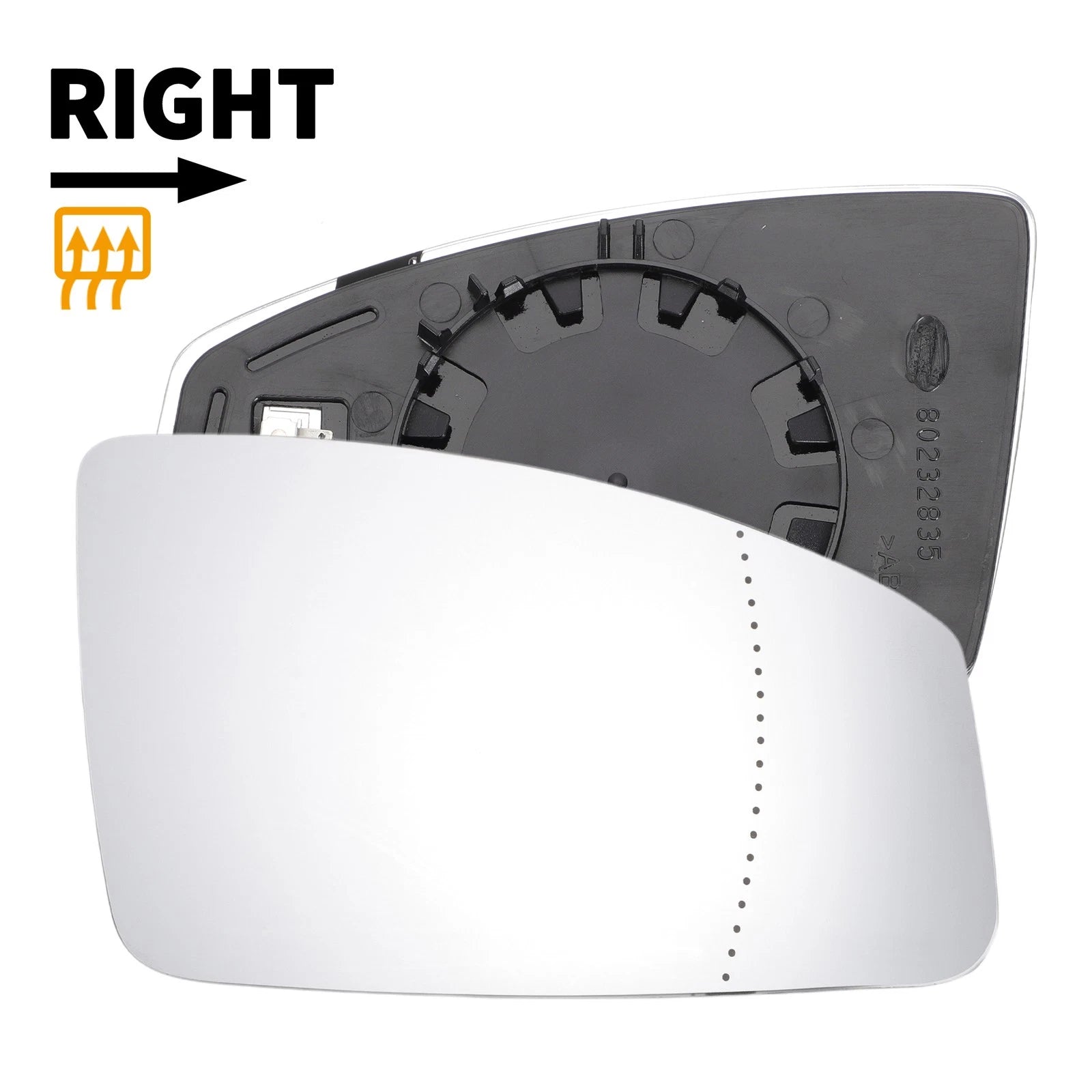 Heated Right Side Mirror Glass for Renault Espace (2002–2009)