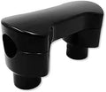 1" Hefty Handlebar Riser/Top Clamp Kit Black for Harley Softail