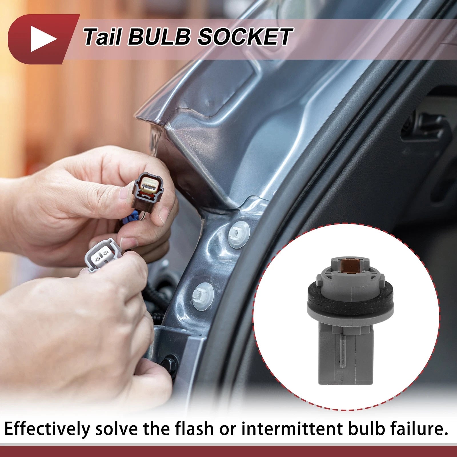 Tail Light Socket OEM Replacement for Hyundai Accent (2005–2011)
