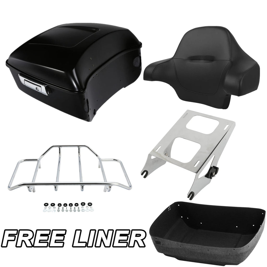 Trunk Pad Mount Rack for Harley Touring Road Glide (2014–2026) Matt Black