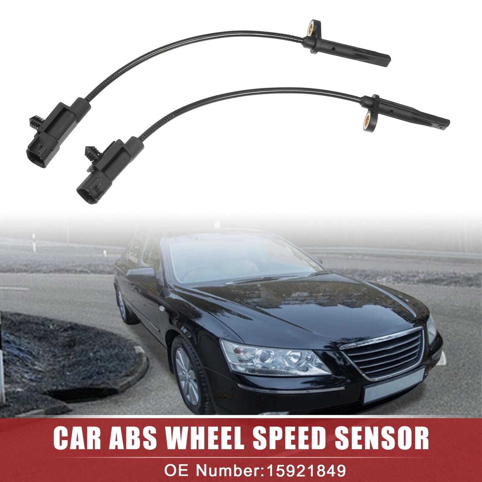 2 Pcs ABS Sensor for Cadillac SRX (2004–2009) No. 15921849