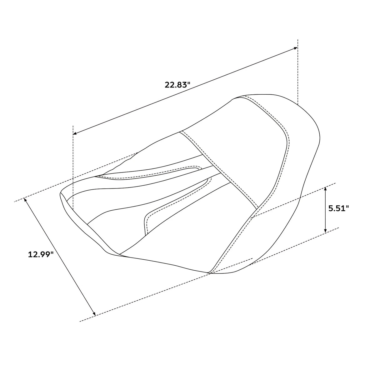 Front Driver Rider Seat for Harley Softail Low Rider S ST FXLRST (2018–2024)