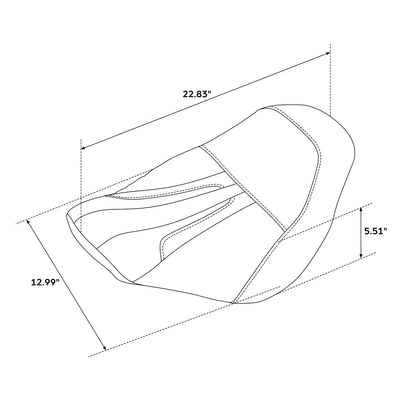 Front Driver Rider Seat for Harley Softail Low Rider S ST FXLRST (2018–2024)