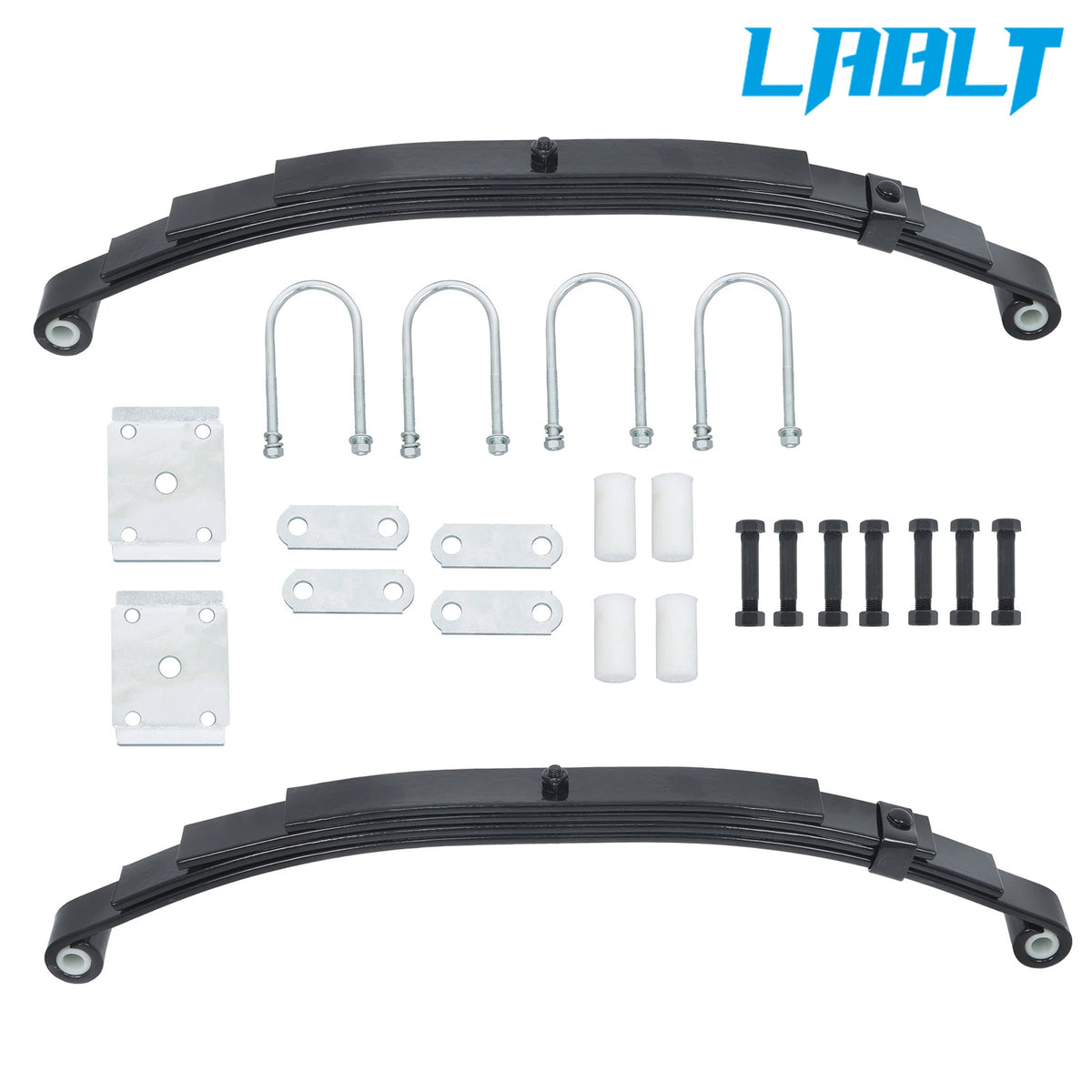 Set of 4 Leaf Springs for Single Trailer Axle Suspension (3500 lbs)